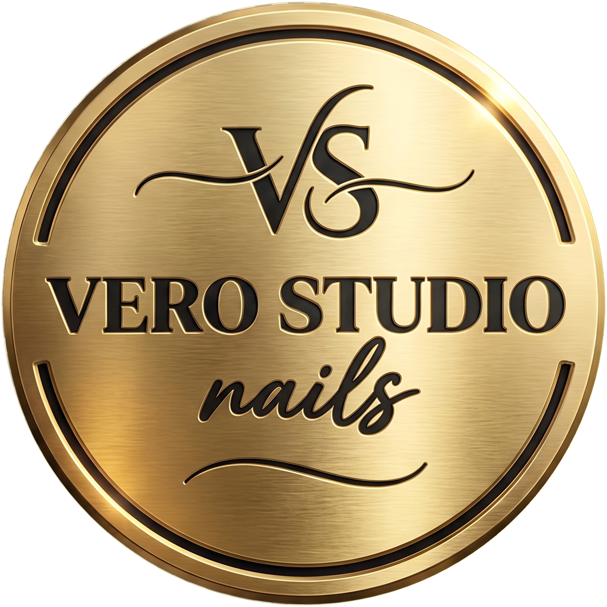 Vero Studio Nails Medallion Logo